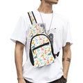 Cute Colourful Dinosaurs Chest Bag One Size Cross Body Chest Bag animal Printed Offshore