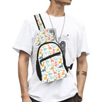 Cute Colourful Dinosaurs Chest Bag One Size Cross Body Chest Bag animal Printed Offshore