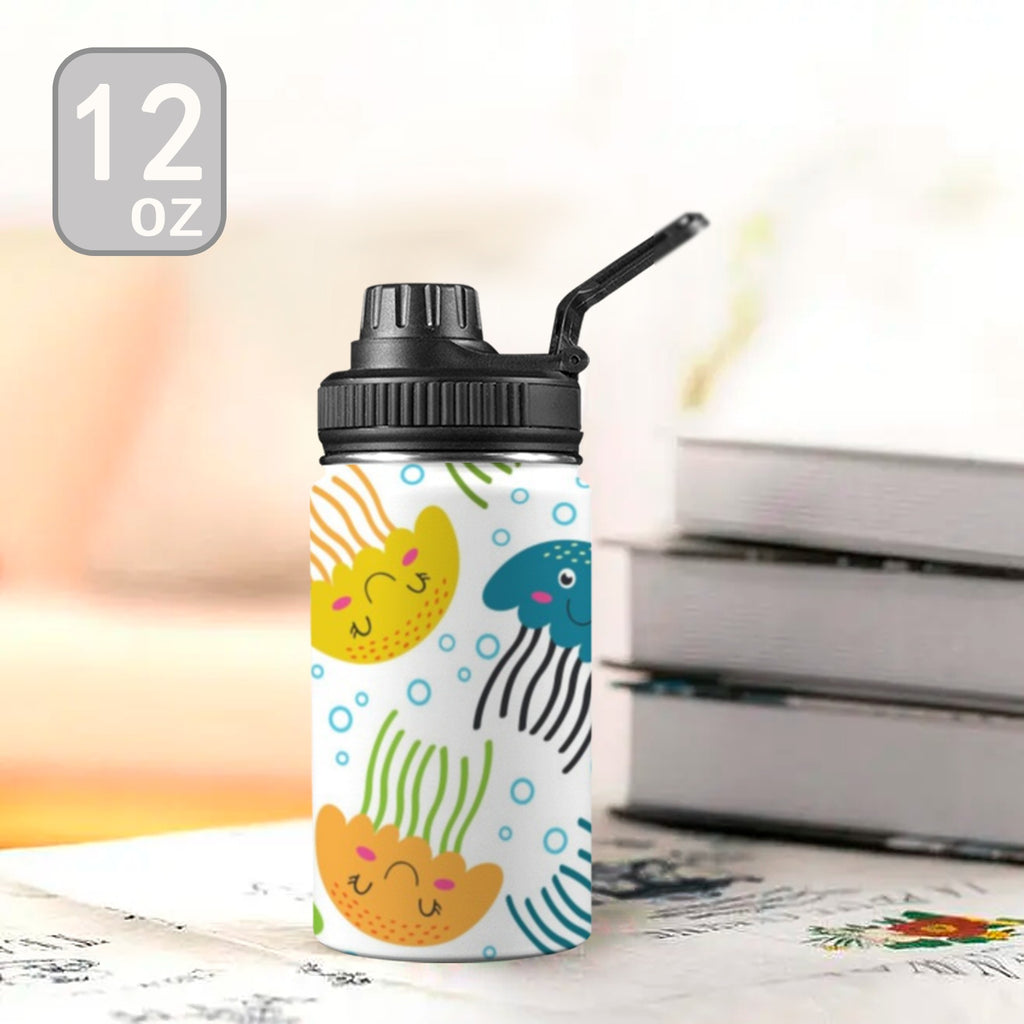 Jelly Fish Kids Water Bottle with Chug Lid (12 oz) Kids Water Bottle with Chug Lid Ocean Printed Offshore