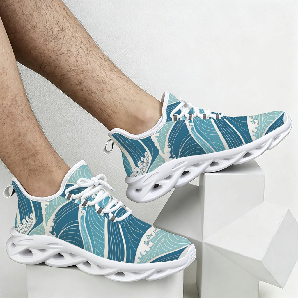 Ocean Waves Men's Twisted Sole Sneakers