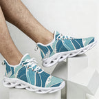 Ocean Waves Men's Twisted Sole Sneakers