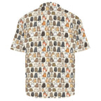 Lots Of Cats Men's Crinkle Hawaiian Shirt