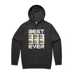 Best Dad Ever, Piano Keyboard - Mens Hoodie Coal Mens Hoodie Dad Music Printed In Australia