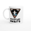Adventure Awaits White 11oz Ceramic Mug Default Title White 11oz Mug Globally Fulfilled Positivity