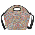 Colour Floral Neoprene Lunch Bag One Size Neoprene Lunch Bag Printed Offshore
