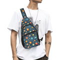 Galaxy Chest Bag One Size Cross Body Chest Bag Printed Offshore Space
