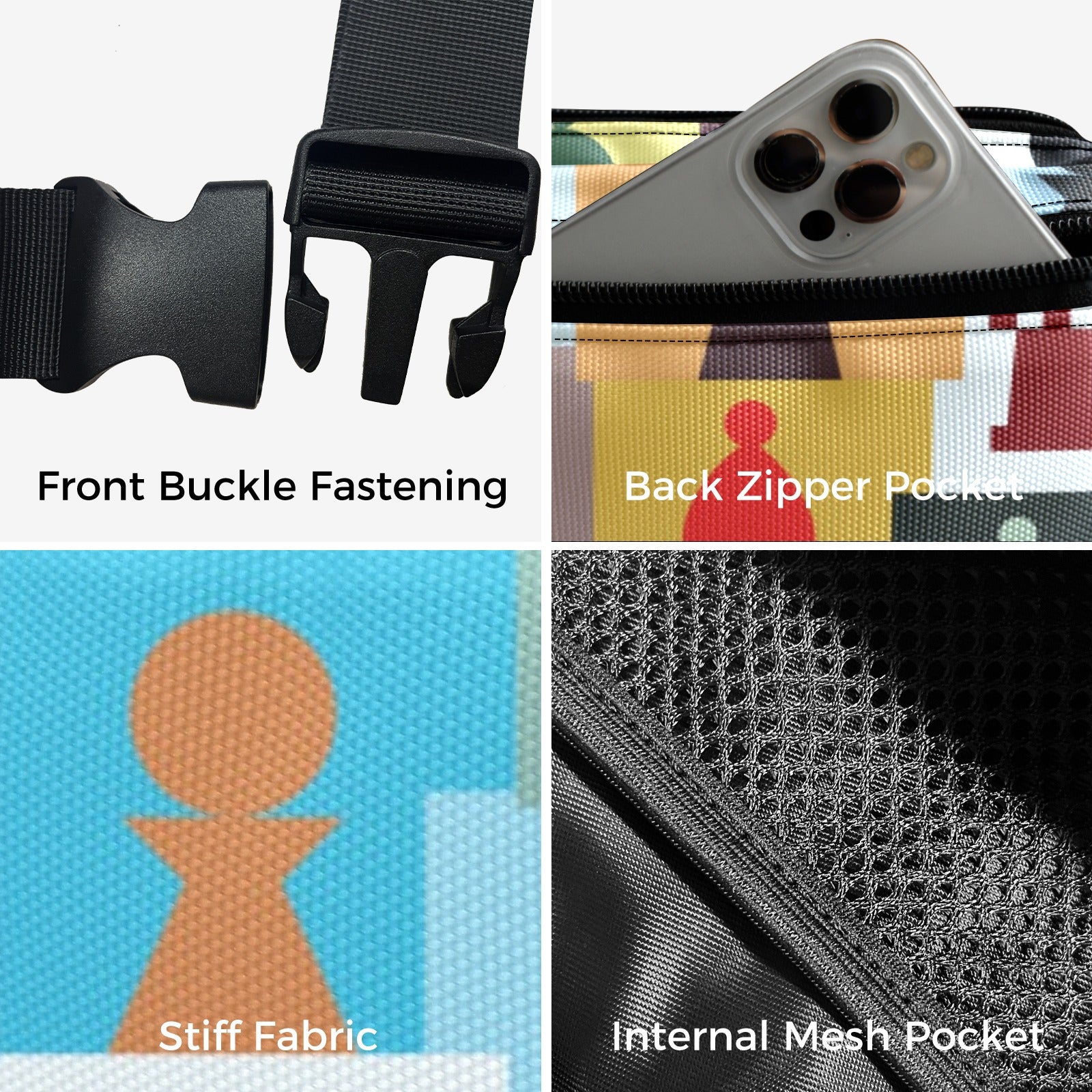 Colourful Chess - Belt Bag