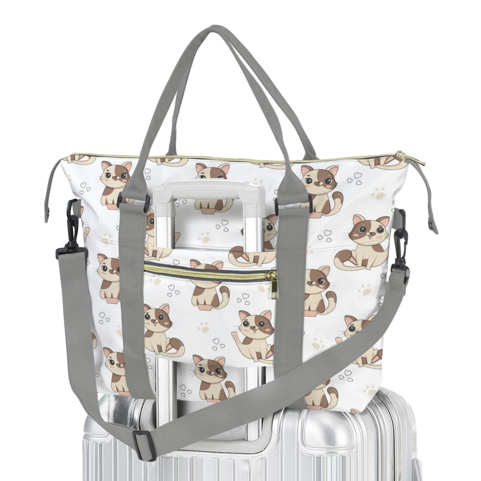 Cheeky Cats Duffle Bag-Simple (Model 1715) One Size Duffle Bag-Simple (1715)