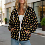 Pizza Slices Women's Full-Zip Hoodie