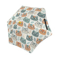 Cute Cat Faces Kids Safe Round Corner Umbrella One Size Kids Safe Round Corner Umbrella animal Printed Offshore