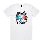 Family Cruise Mens Cruise T-shirt White Mens Cruise T-shirt Cruise Printed In Australia