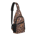 Coffee Beans Chest Bag Cross Body Chest Bag Coffee Printed Offshore