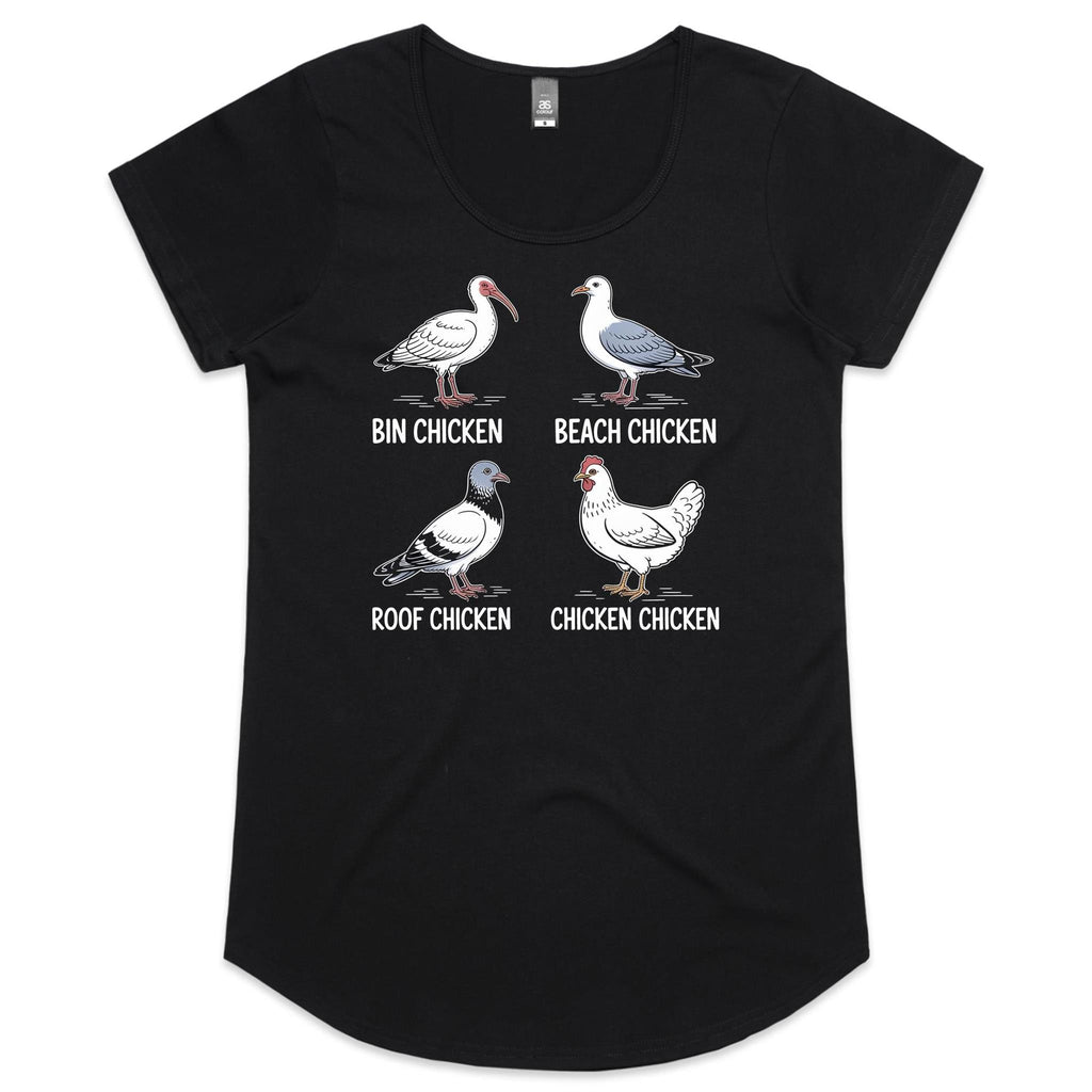 Bin Chicken Women's AS Colour Scoop Neck T-Shirt