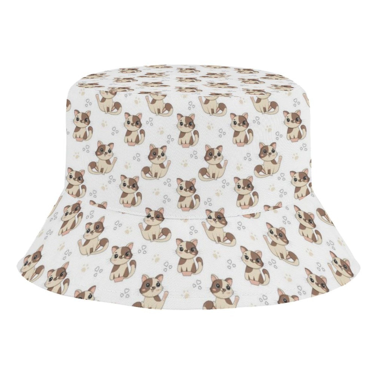 Cheeky Cats Kids Bucket Hat white Kids Bucket Hat animal Printed Offshore