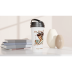Personalised My Alone Time Is For Everyone's Safety White 15oz Stainless Steel Travel Mug Personalised Travel Mug Globally Fulfilled