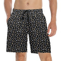 Chess Pattern Men's Mid-Length Beach Shorts 5XL Men's Mid-Length Beach Shorts Chess Games Printed Offshore