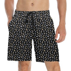 Chess Pattern Men's Mid-Length Beach Shorts 5XL Men's Mid-Length Beach Shorts Chess Games Printed Offshore