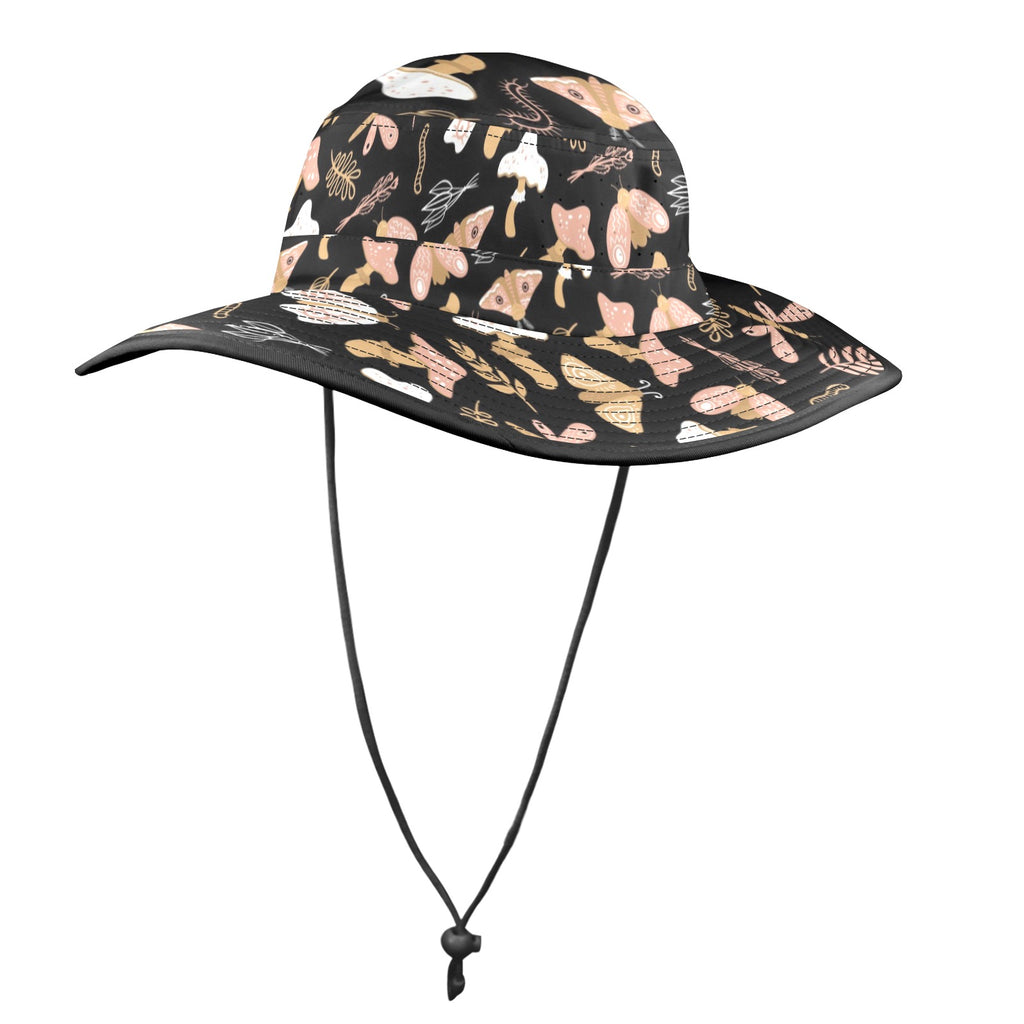 Magic Moth Wide Brim Bucket Hat Wide Brim Bucket Hat animal Printed Offshore