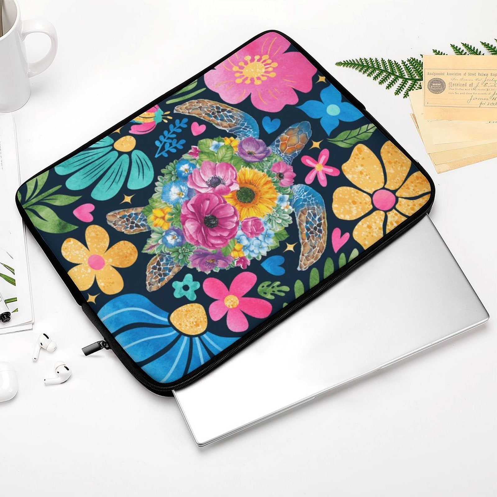 Boho Turtle - Laptop Sleeve (Multiple Sizes)