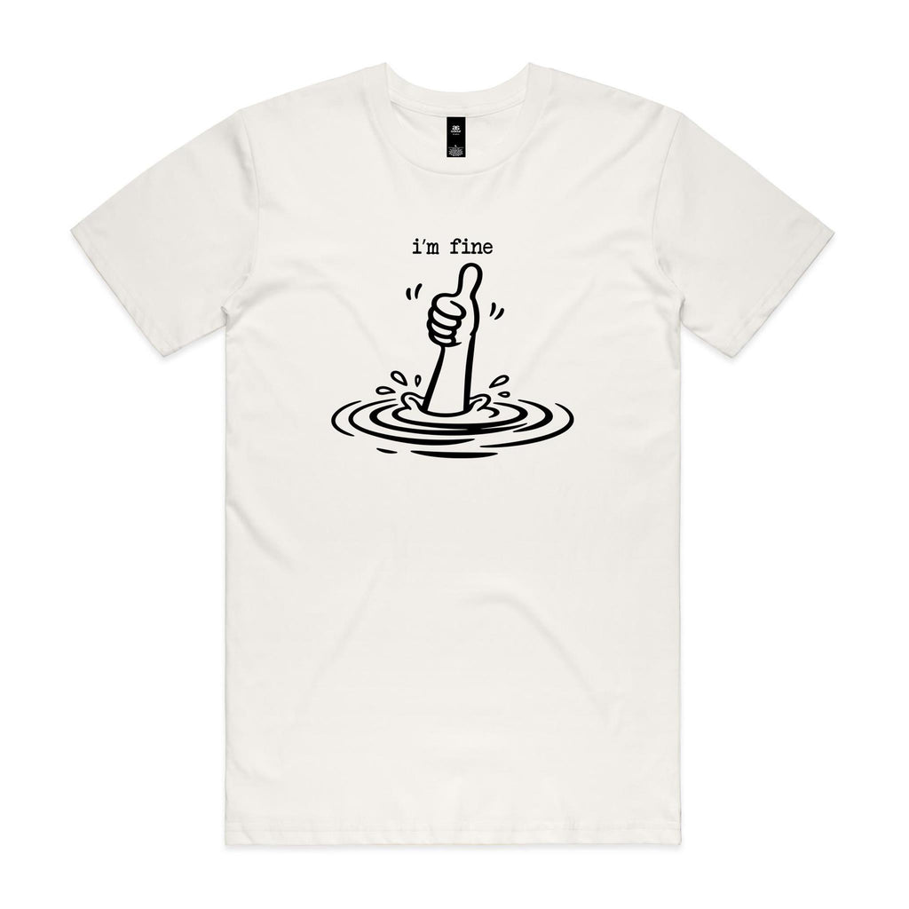 I'm Fine Drowning Thumbs Up Men's AS Colour T-shirt