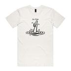 I'm Fine Drowning Thumbs Up Men's AS Colour T-shirt
