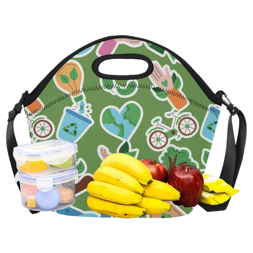 Earth Stickers - Neoprene Lunch Bag Neoprene Lunch Bag Printed Offshore