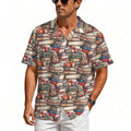 Watercolour Books Men's Crinkle Hawaiian Shirt