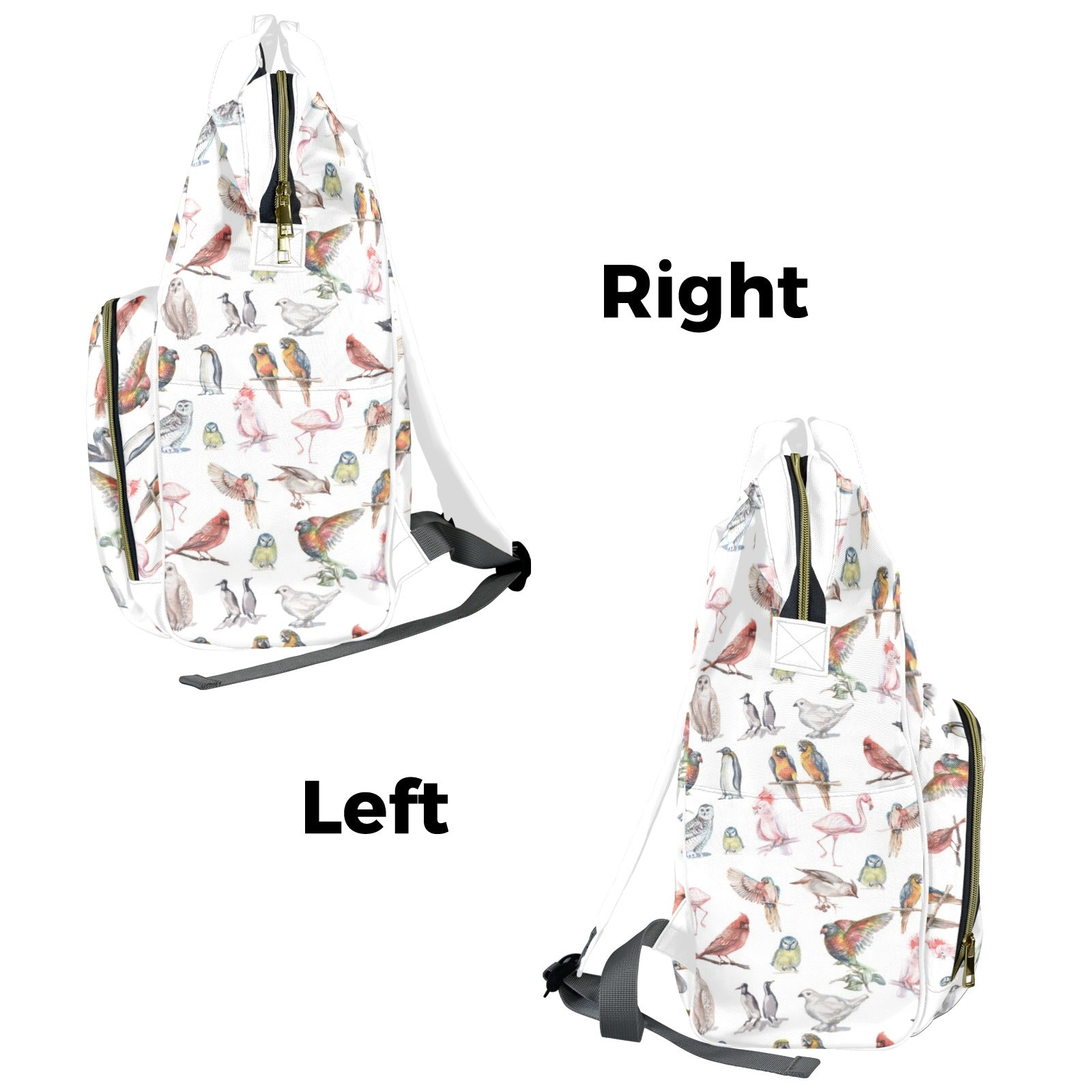Birds Of A Feather Multi-Function Backpack, Nappy / Diaper Bag Multi-function Backpack, Nappy / Diaper Bag animal Birds Printed Offshore