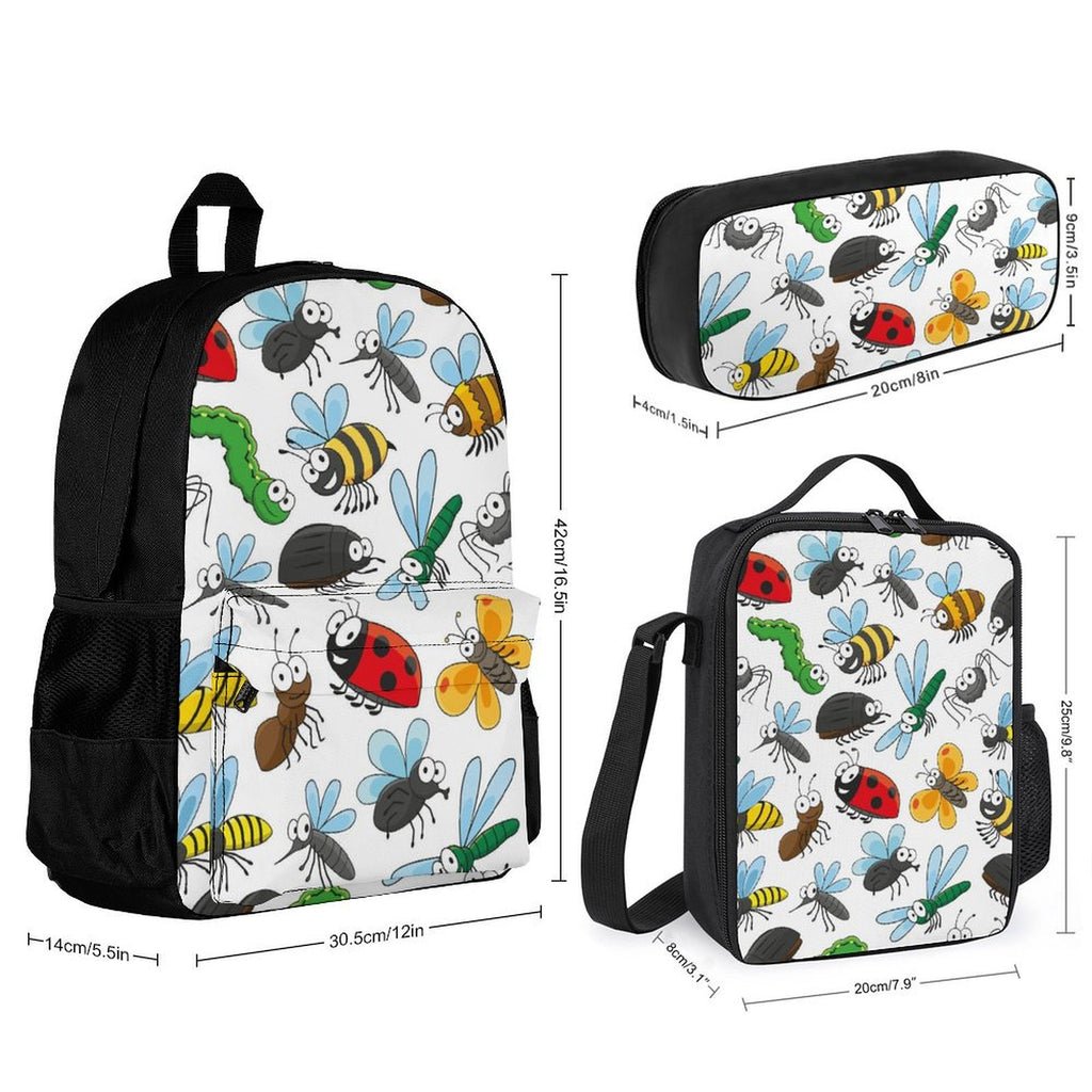 Cute Creatures - Three Piece Backpack Set