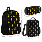 Lightning Bolts - Three Piece Backpack Set
