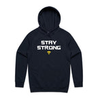 Stay Strong, WIFI - Mens Hoodie Navy Mens Hoodie Printed In Australia Tech