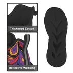 Paisley On Black Women's Twisted Sole Sneakers
