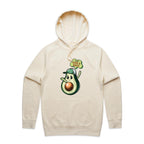 I Don't Give A Quac, Avocado - Mens Hoodie Ecru Mens Hoodie Food Printed In Australia