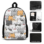 Cat Hello - Three Piece Backpack Set