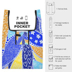 Blue Swirl - Collapsible Shopping Bag