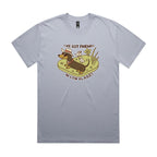 Dachshund, I've Got Friends In Low Places AS Colour Heavy Faded Tee Unisex Faded powder Heavy Faded T-shirt animal Printed In Australia