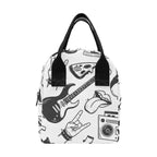 Rock Music - Zipper Lunch Bag One Size Zipper Lunch Bag Printed Offshore