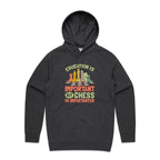 Chess And Education - Mens Hoodie Asphalt Marle Mens Hoodie Chess Games Printed In Australia
