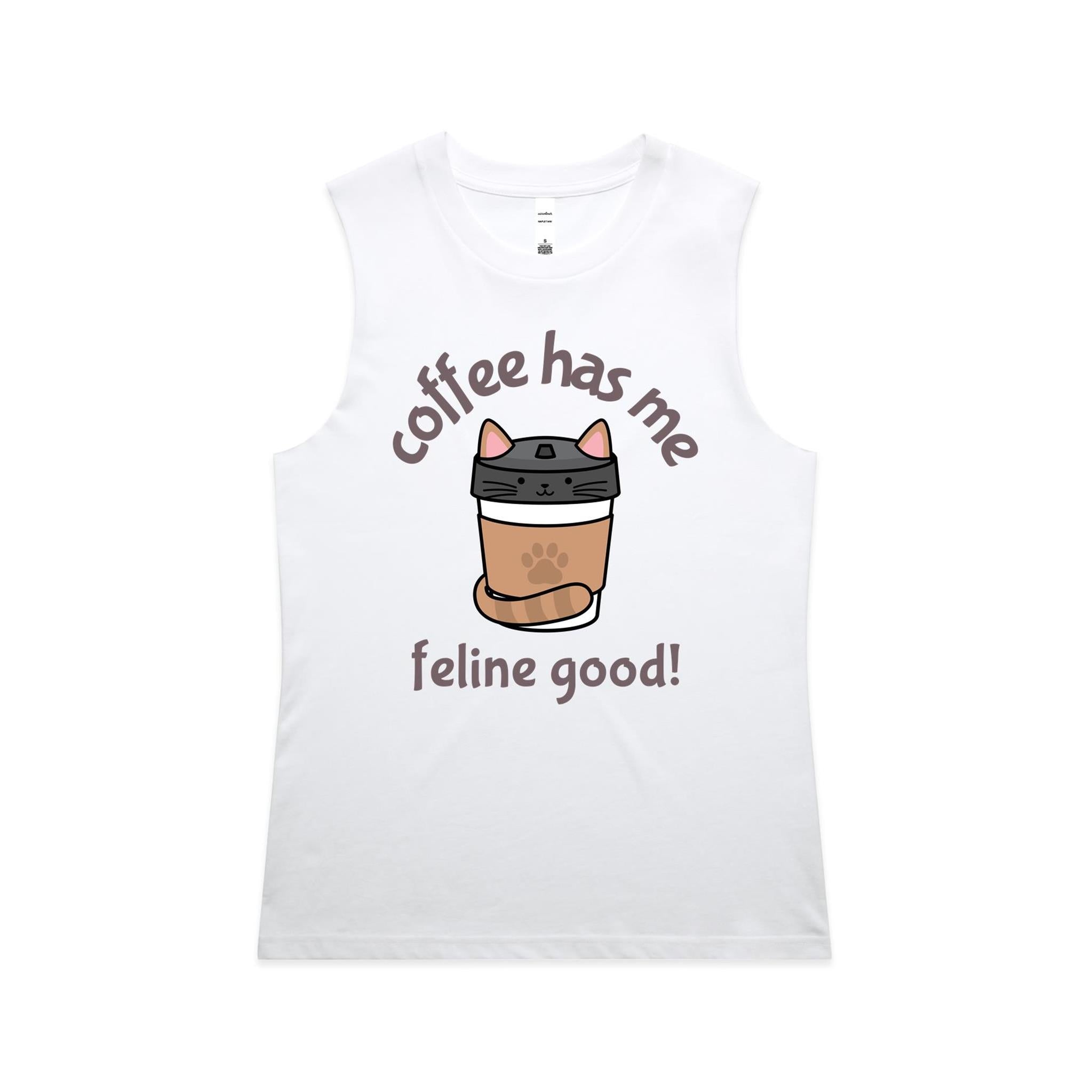 Coffee Has Me Feline Good - AS Colour Women's Maple Tank