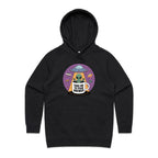 Coffee, Alien, UFO, Take Me To Your Brewer Women's AS Colour Hoodie Black Womens Hoodie Coffee Printed In Australia Sci Fi