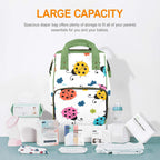 Ladybugs - Multi-Function Backpack, Nappy / Diaper Bag