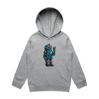 Robot - Kids Hoodie Grey Marle Kids Hoodie Printed In Australia