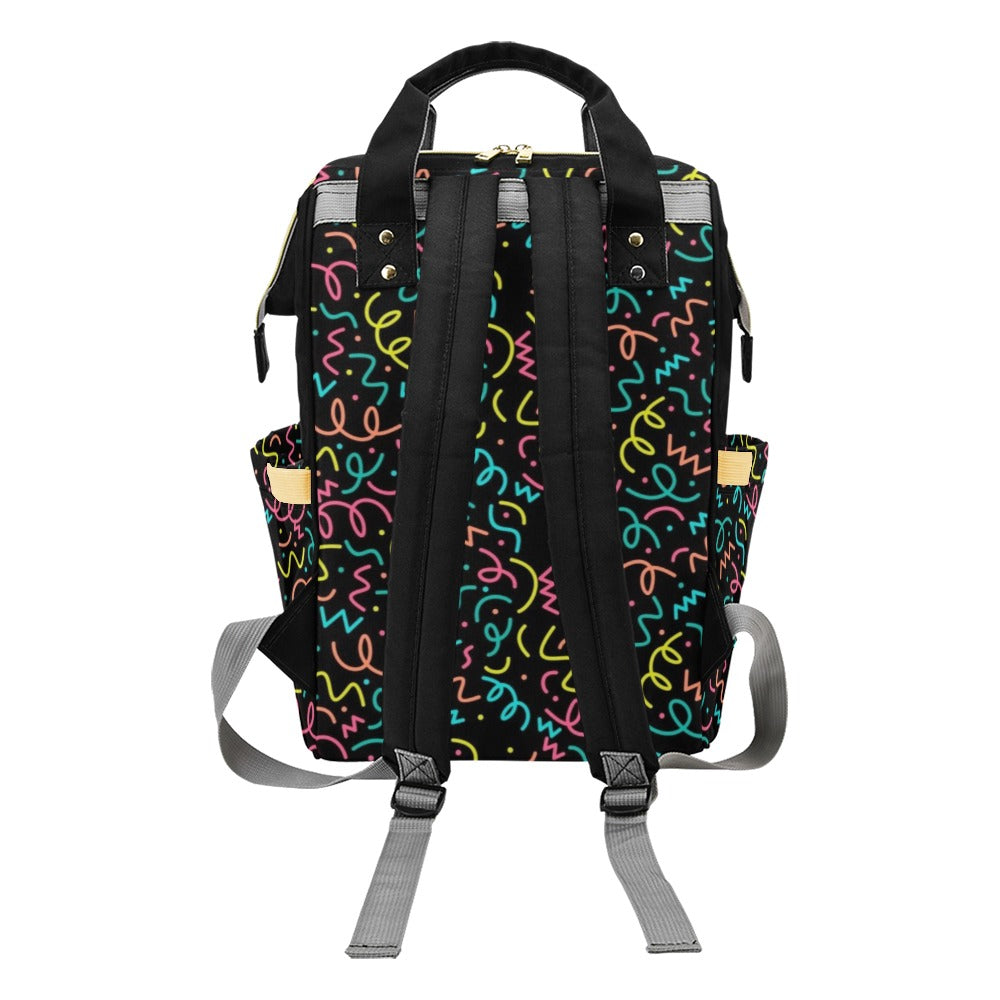 Squiggle Time - Multi-Function Backpack, Nappy / Diaper Bag