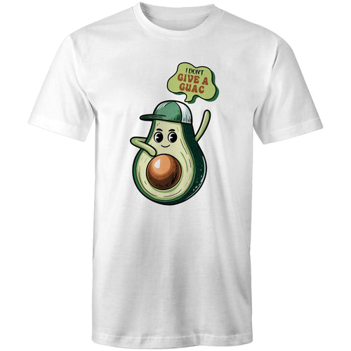 Avocado, I Don't Give A Guac - Mens T-Shirt White Mens T-shirt Food Printed In Australia