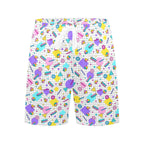 80's Grid Men's Mid-Length Beach Shorts Men's Mid-Length Beach Shorts Printed Offshore Retro
