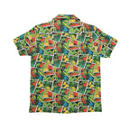 Tropical Comic Book Style Senior Kids Hawaiian Shirt