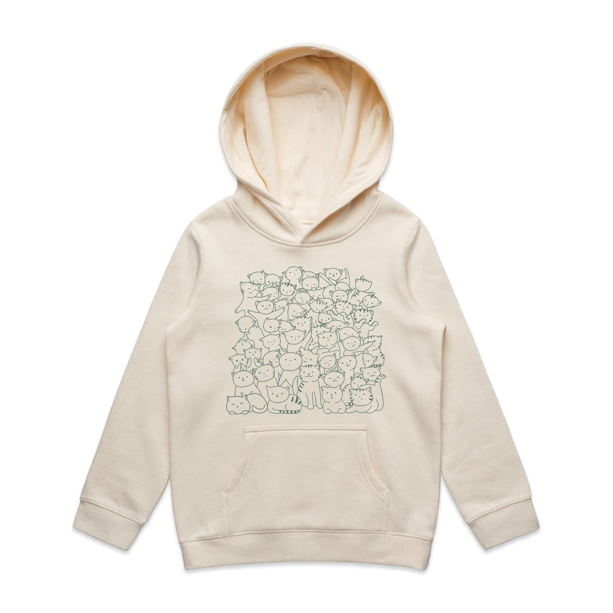 Lots And Lots Of Cats Kid's AS Colour Hoodie