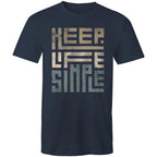 Keep Life Simple - Mens T-Shirt Navy Mens T-shirt Positivity Printed In Australia