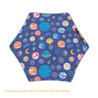 Planets On Blue Kids Safe Round Corner Umbrella