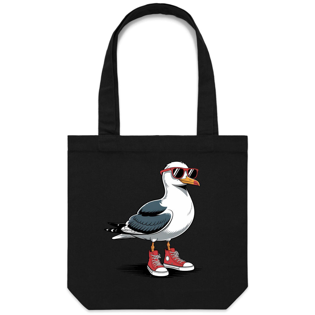 Seagull With Sunglasses And High Tops Canvas Tote Bag